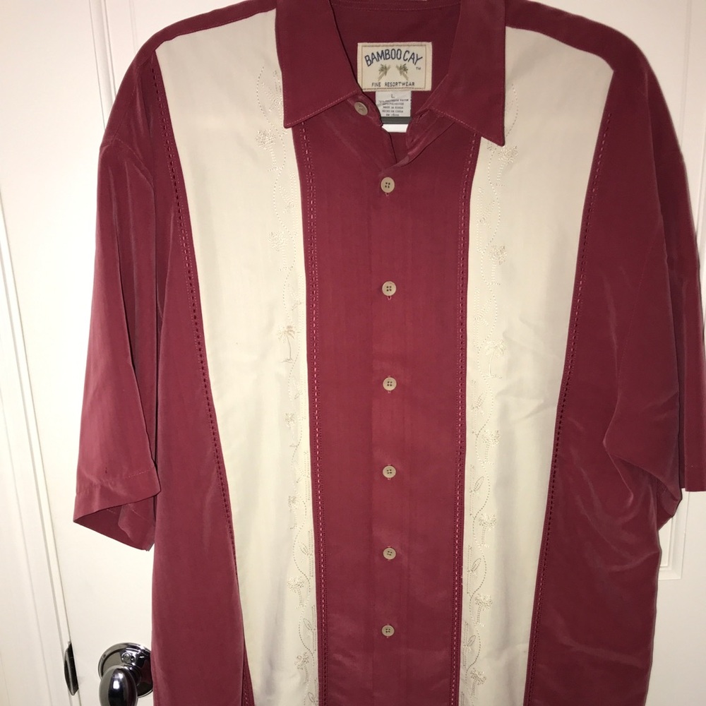 Bamboo Cay Palm Tree Embroidered Shirt